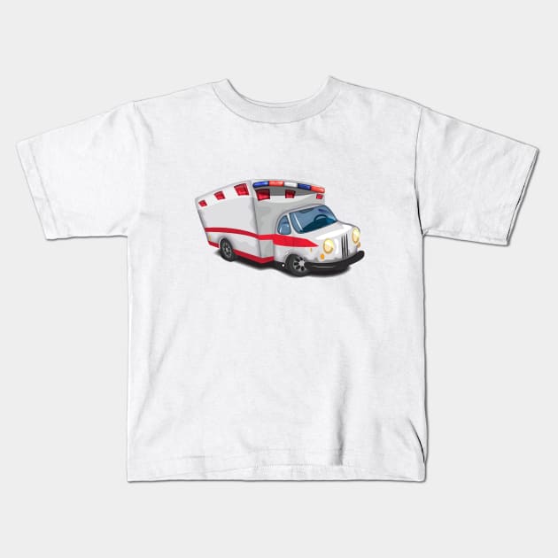 Ambulance Kids T-Shirt by nickemporium1